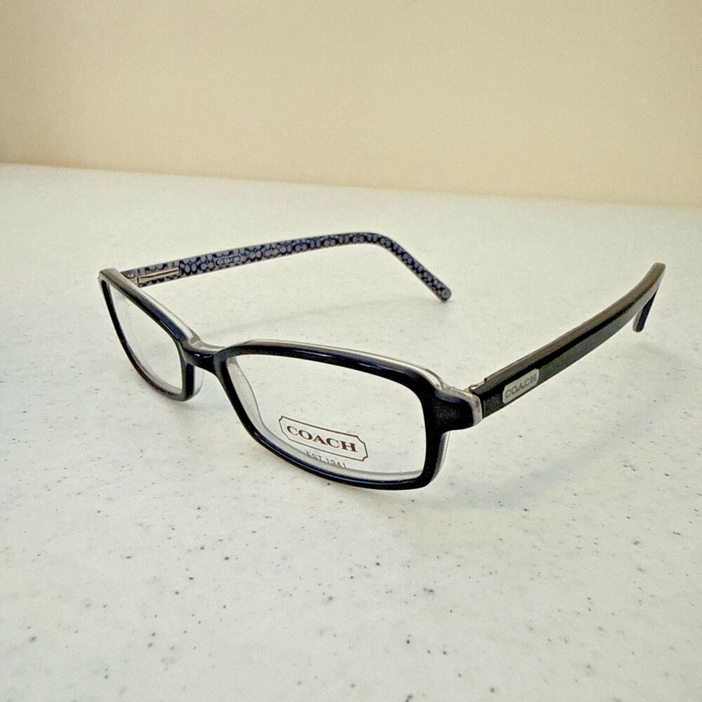 Coach Eyeglasses Hilary 517 Black Signature C Rectangle 49-17 135 *Frames Only*